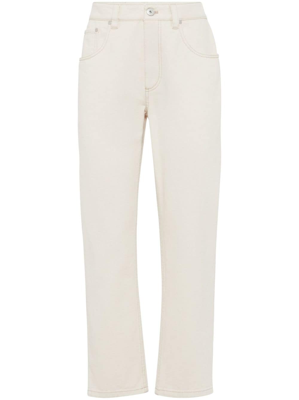 Brunello Cucinelli straight-leg jeans - White von Brunello Cucinelli