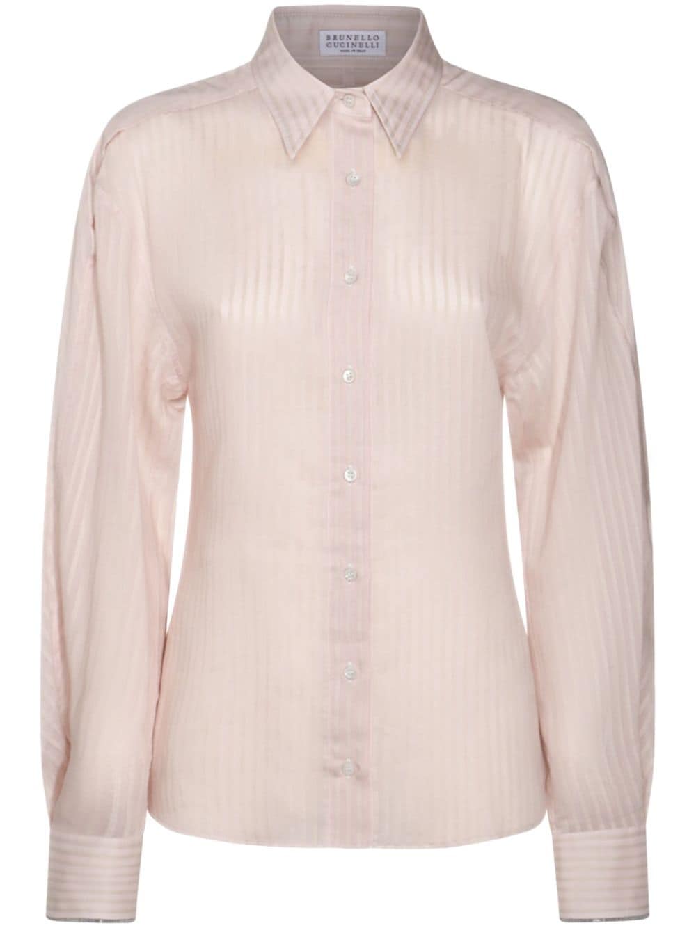 Brunello Cucinelli striped shirt - Pink von Brunello Cucinelli