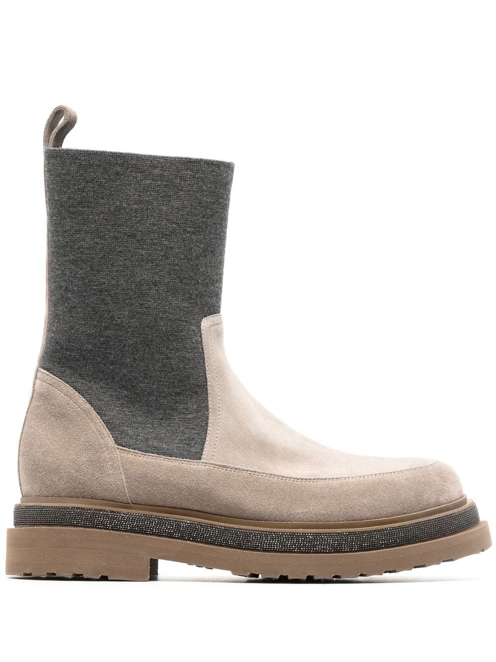 Brunello Cucinelli suede Chelsea boots - Neutrals von Brunello Cucinelli