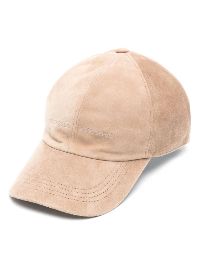 Brunello Cucinelli suede baseball cap - Brown von Brunello Cucinelli