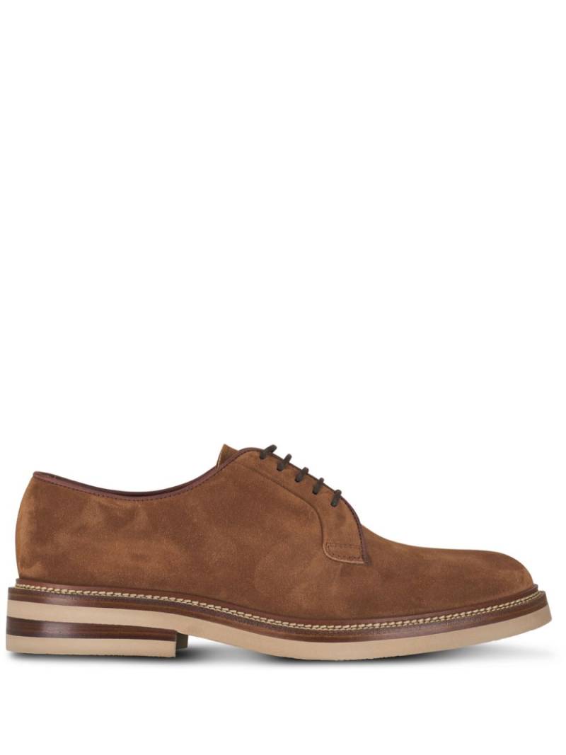 Brunello Cucinelli suede derby shoes - Brown von Brunello Cucinelli