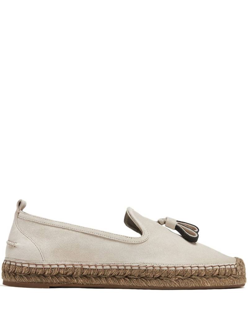 Brunello Cucinelli suede espadrilles - Neutrals von Brunello Cucinelli