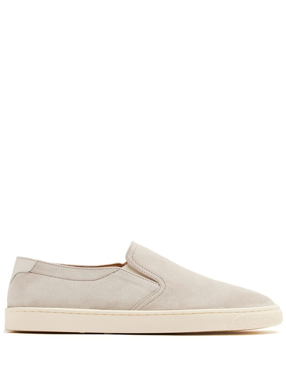 Brunello Cucinelli suede slip-on sneakers - Neutrals von Brunello Cucinelli