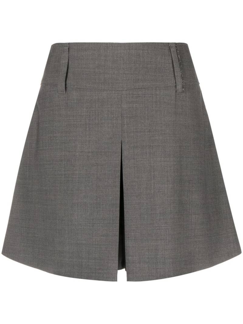 Brunello Cucinelli tailored wide-leg shorts - Grey von Brunello Cucinelli