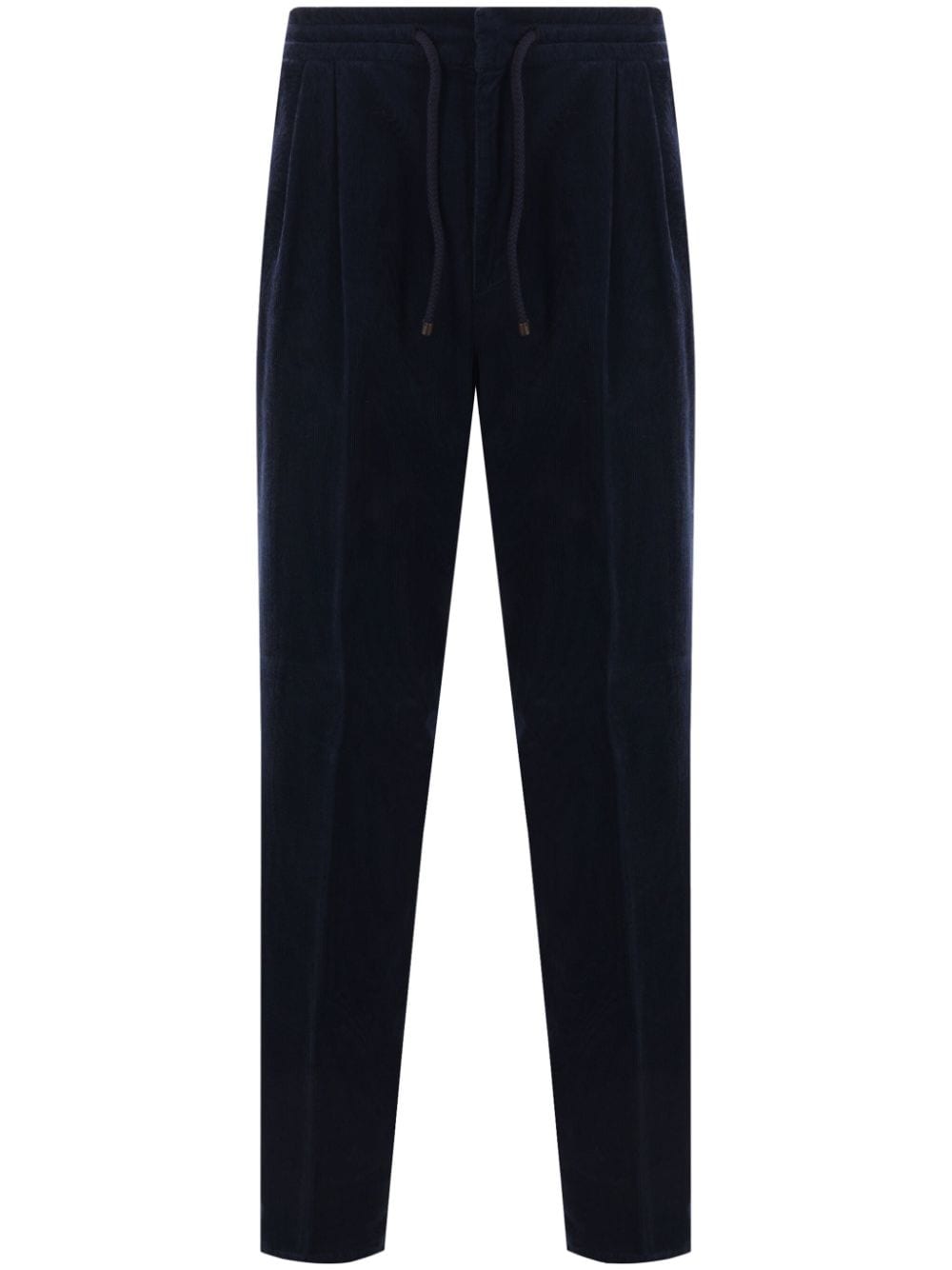 Brunello Cucinelli tapered-leg corduroy track pants - Blue von Brunello Cucinelli