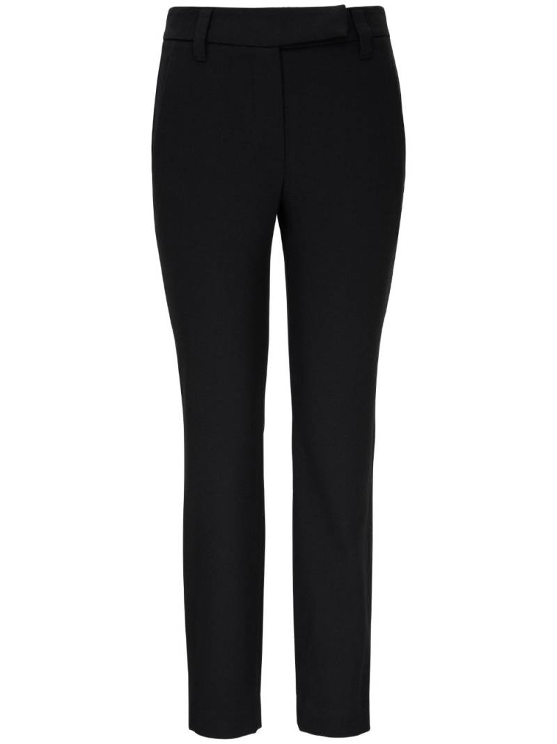 Brunello Cucinelli tapered-leg cotton trousers - Black von Brunello Cucinelli