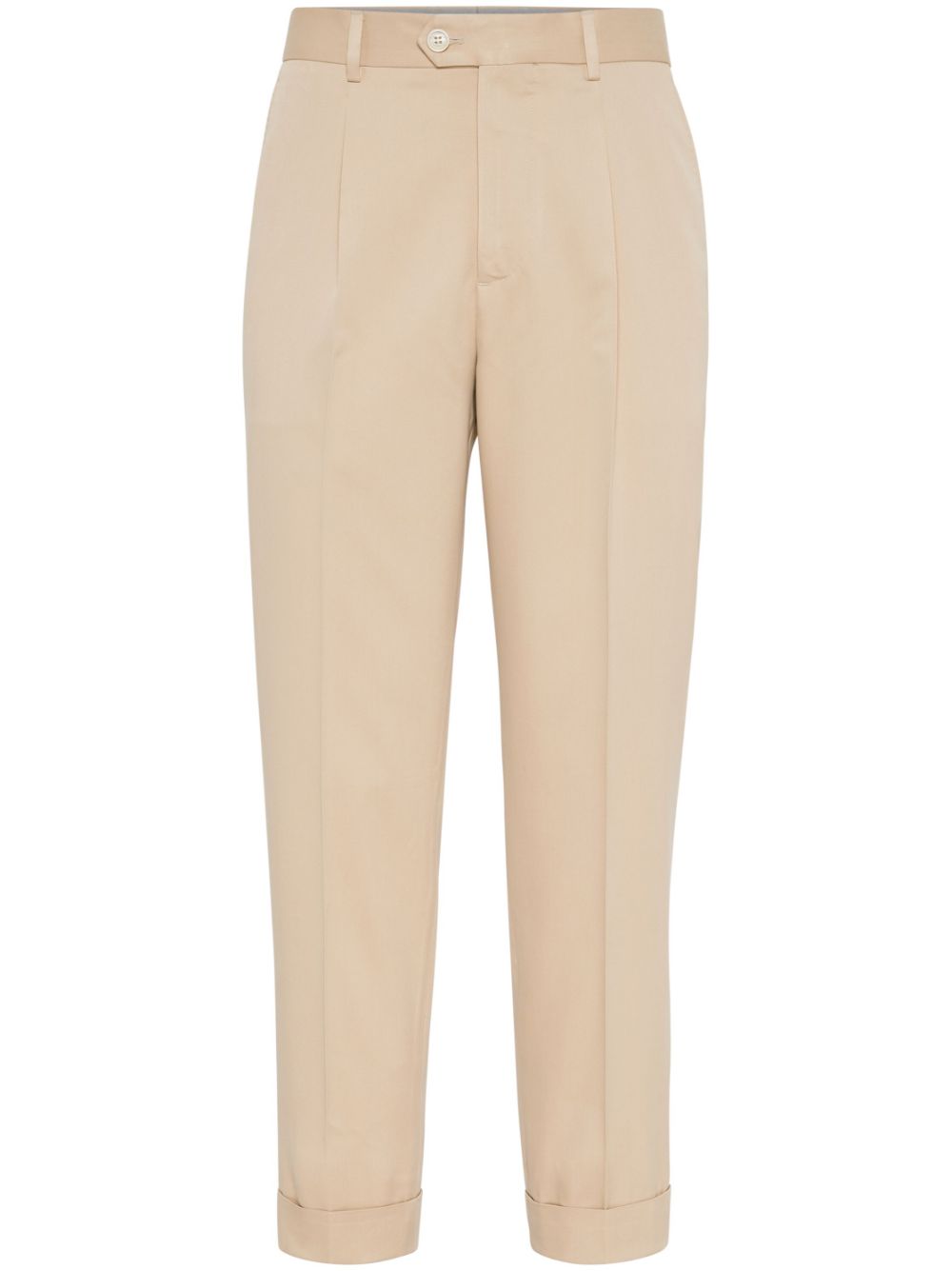 Brunello Cucinelli tapered-leg trousers - Neutrals von Brunello Cucinelli