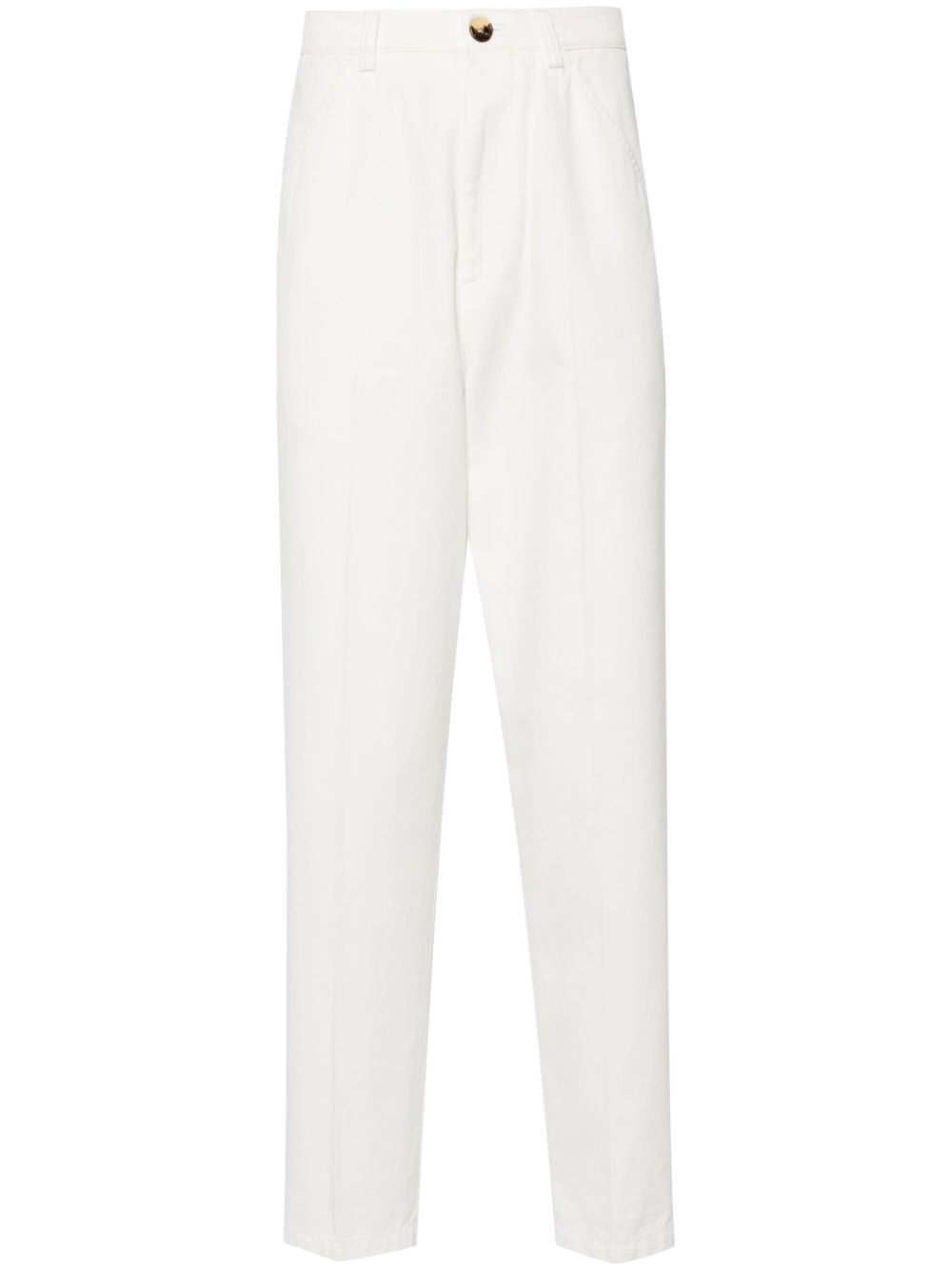 Brunello Cucinelli tapered trousers - White von Brunello Cucinelli