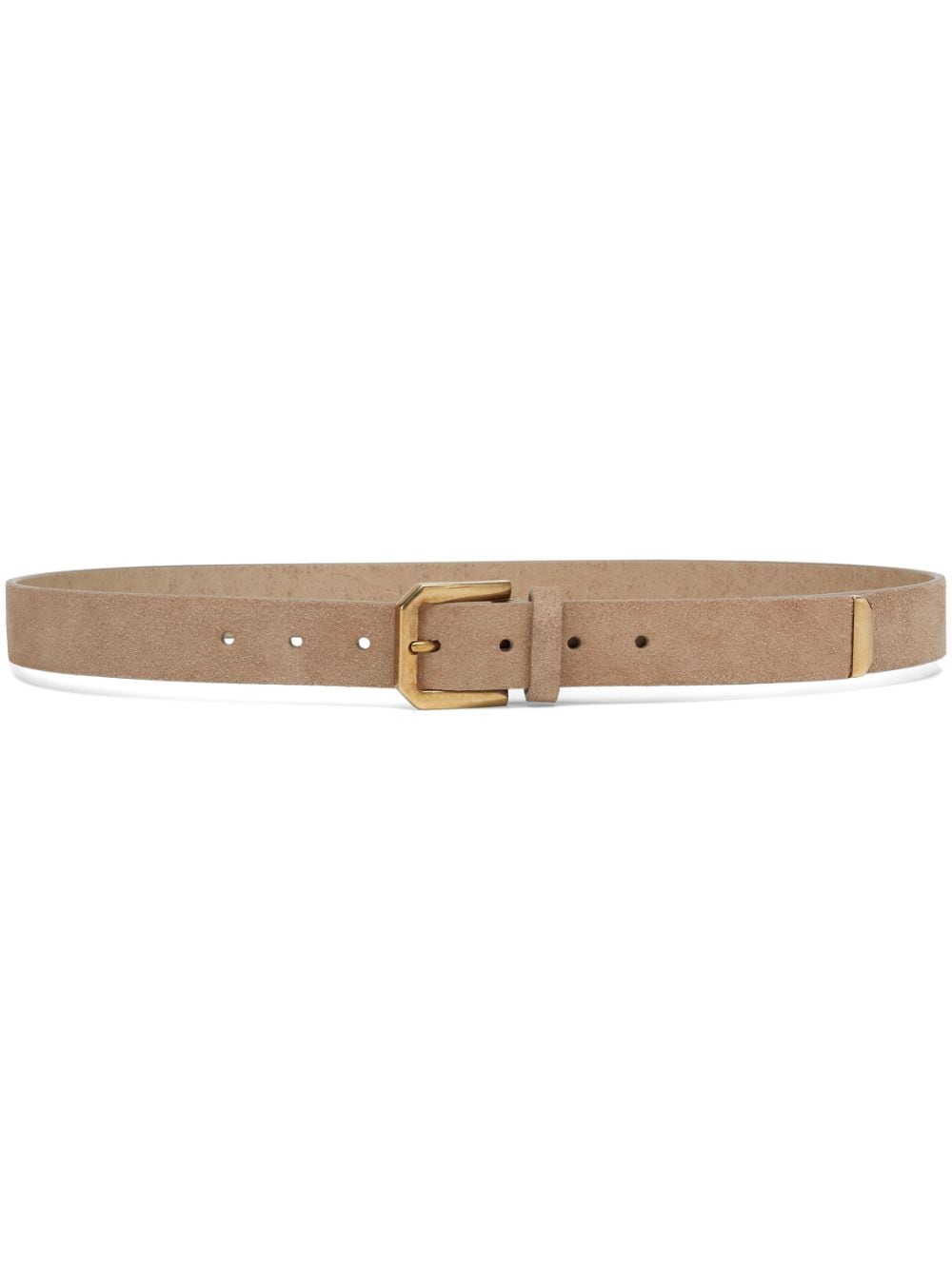 Brunello Cucinelli thin leather belt - Neutrals von Brunello Cucinelli