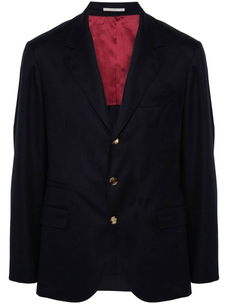 Brunello Cucinelli twill blazer - Blue von Brunello Cucinelli