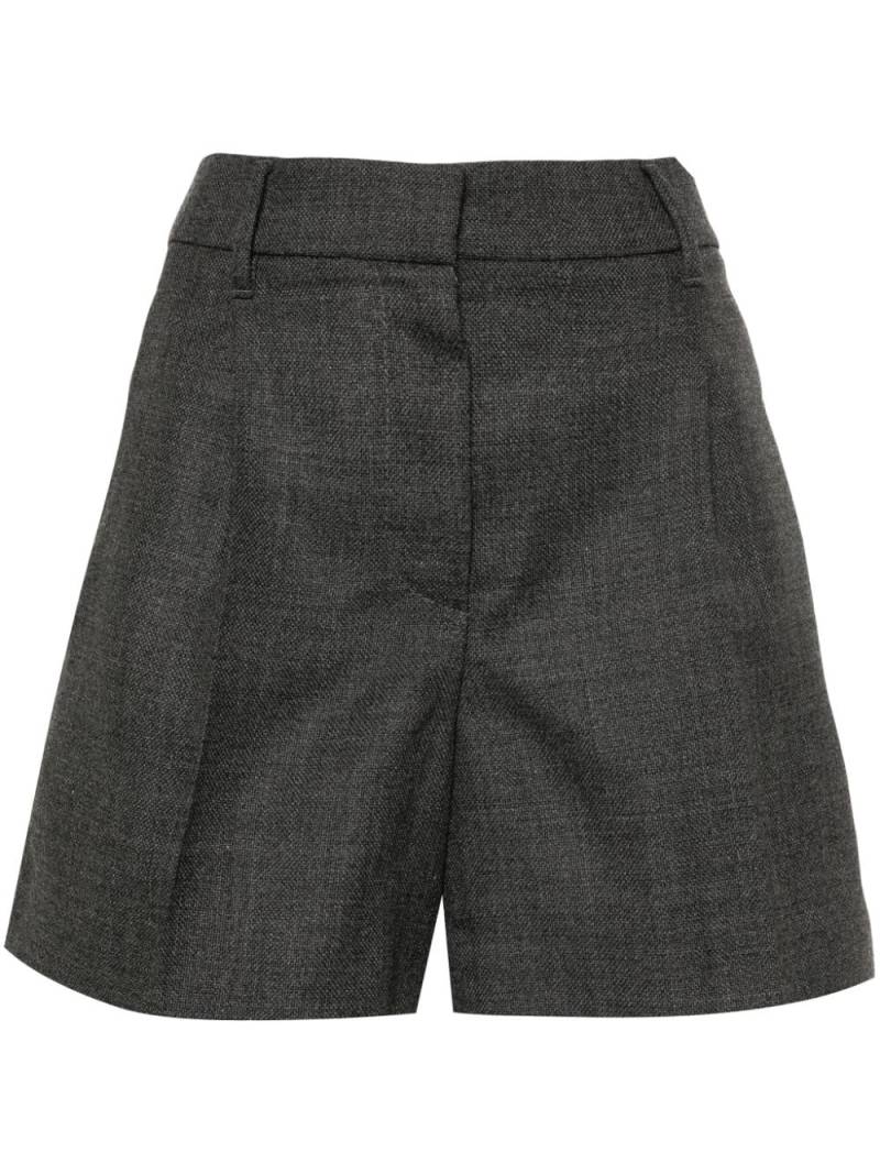 Brunello Cucinelli virgin wool tailored shorts - Grey von Brunello Cucinelli