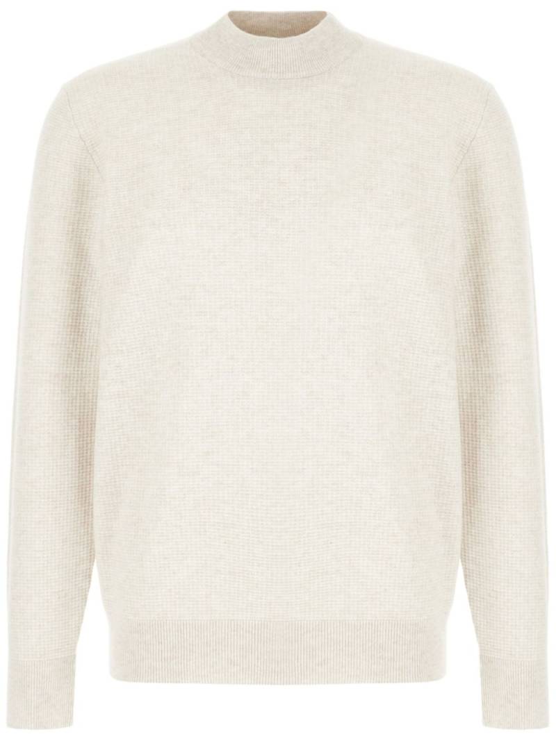 Brunello Cucinelli waffle-knit sweater - Neutrals von Brunello Cucinelli