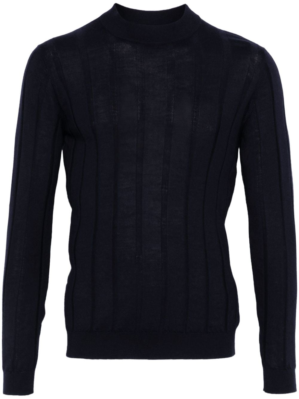 Brunello Cucinelli wide ribbed sweater - Blue von Brunello Cucinelli