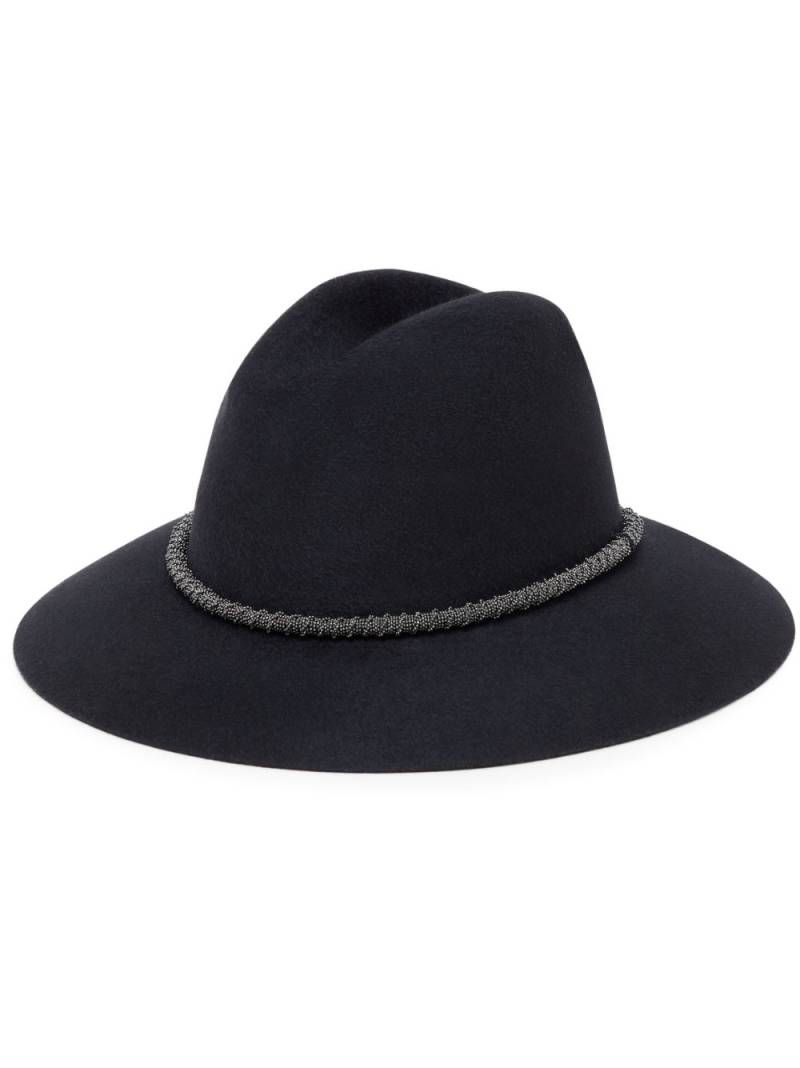 Brunello Cucinelli wool fedora - Black von Brunello Cucinelli