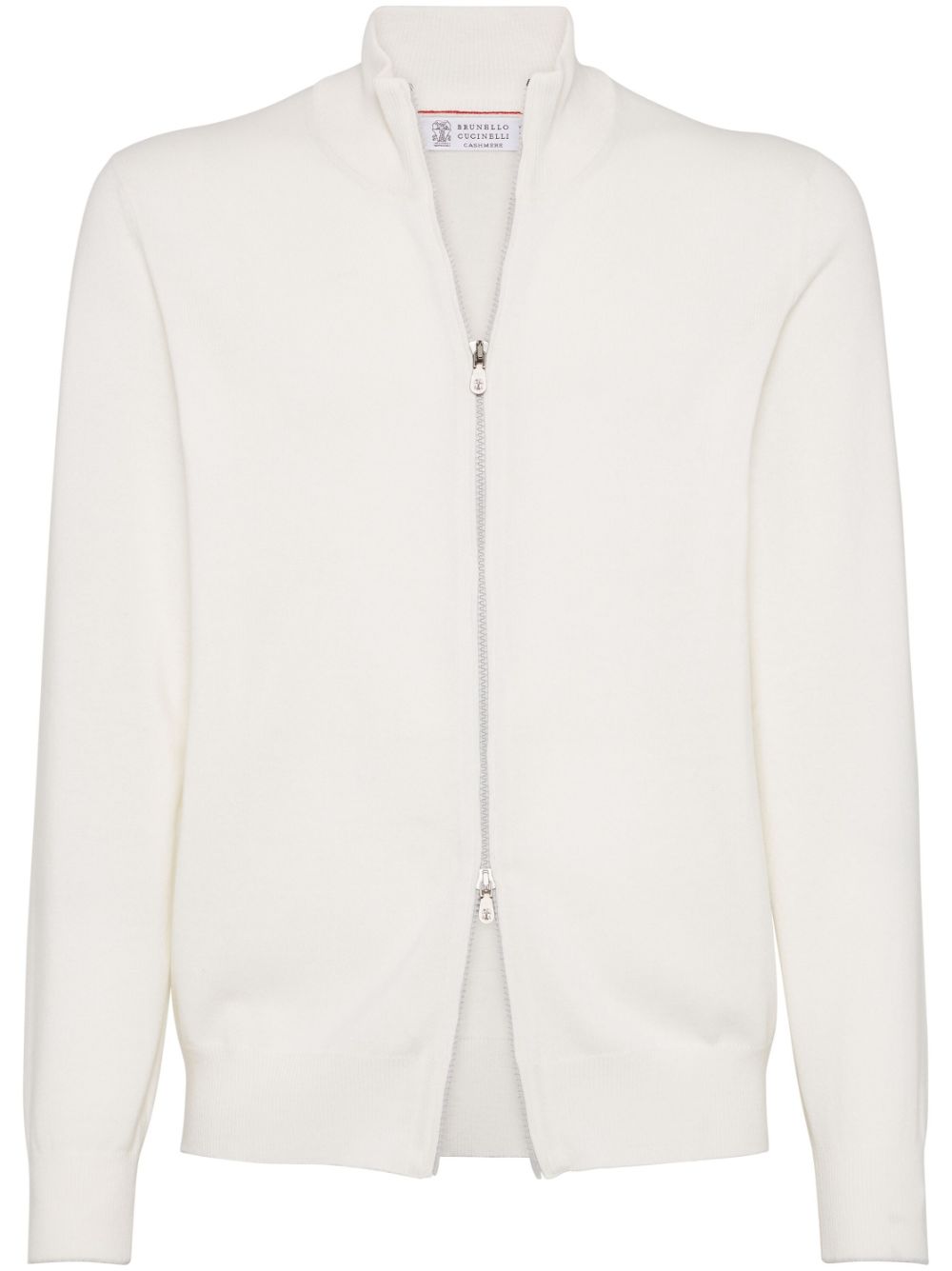 Brunello Cucinelli zip-up cardigan - White von Brunello Cucinelli