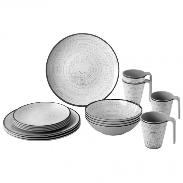 Brunner - Lunch Box - Geschirr-Set Gr 16 Pieces grau von Brunner