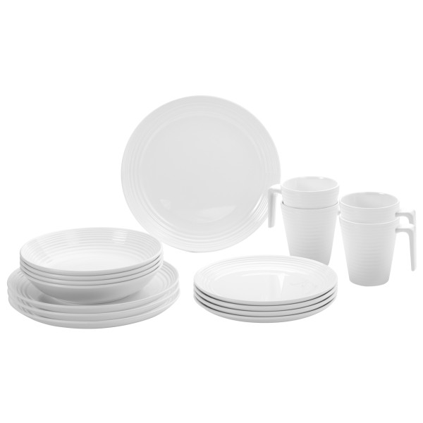 Brunner - Melamine Set - Geschirr-Set Gr 16 Pieces weiß von Brunner