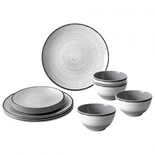 Brunner - Midday - Geschirr-Set Gr 12 Pieces grau von Brunner