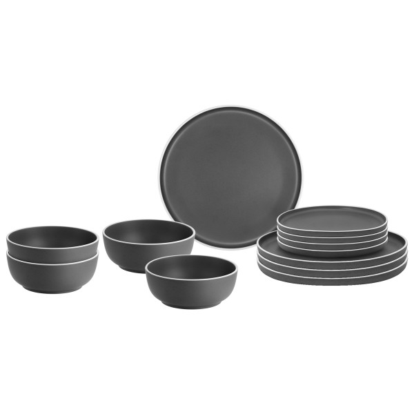 Brunner - Midday - Geschirr-Set Gr 12 Pieces grau von Brunner