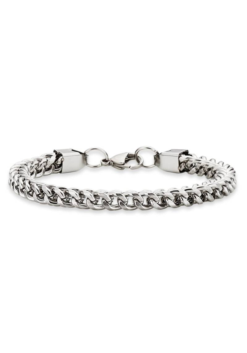 Bruno Banani Armband »Schmuck Geschenk, Armkette Panzerkette 6 mm breit Silberfarben« von Bruno Banani