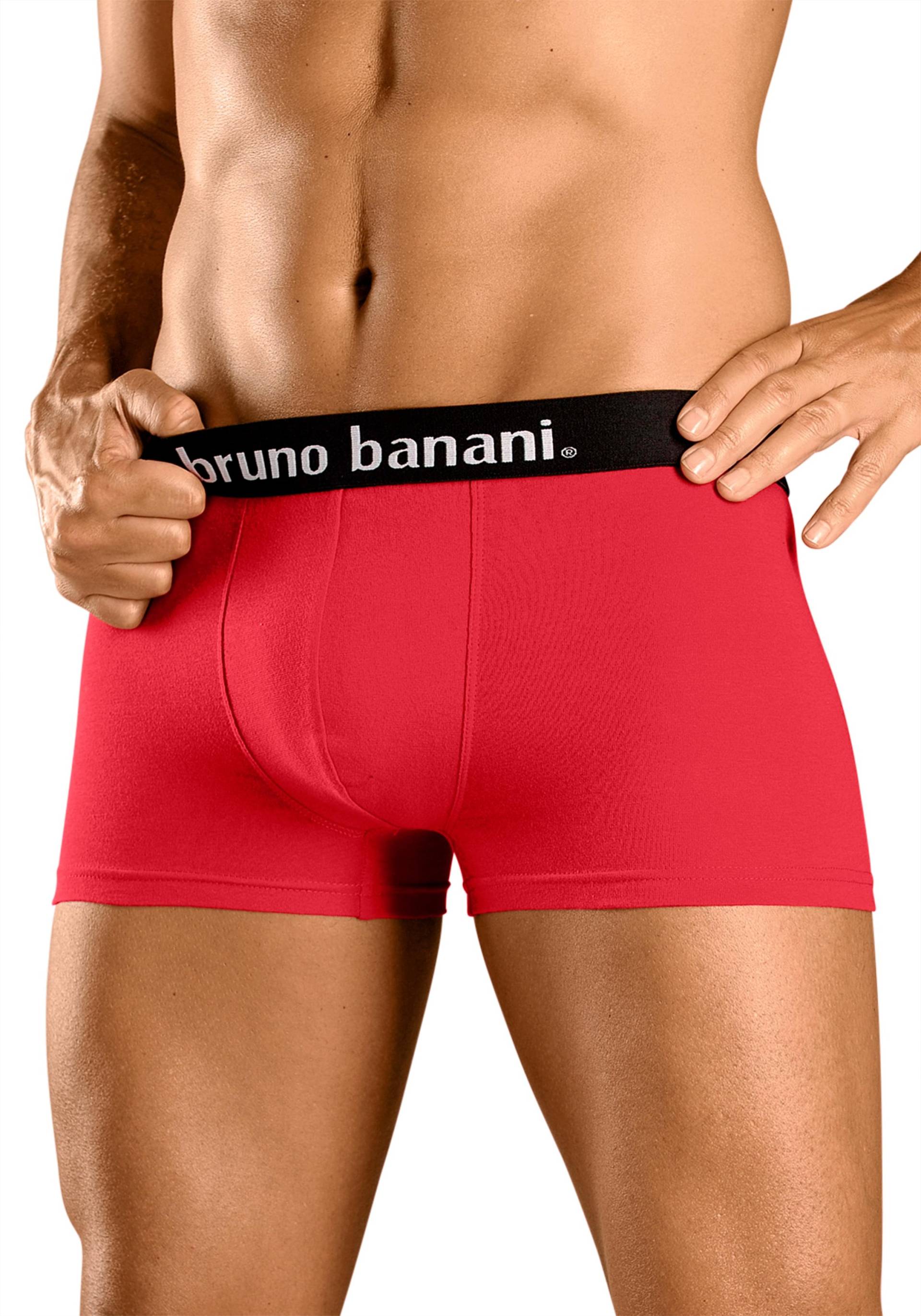 Bruno Banani Boxer, (Packung, 4 St.), mit Kontrast-Webbund von Bruno Banani