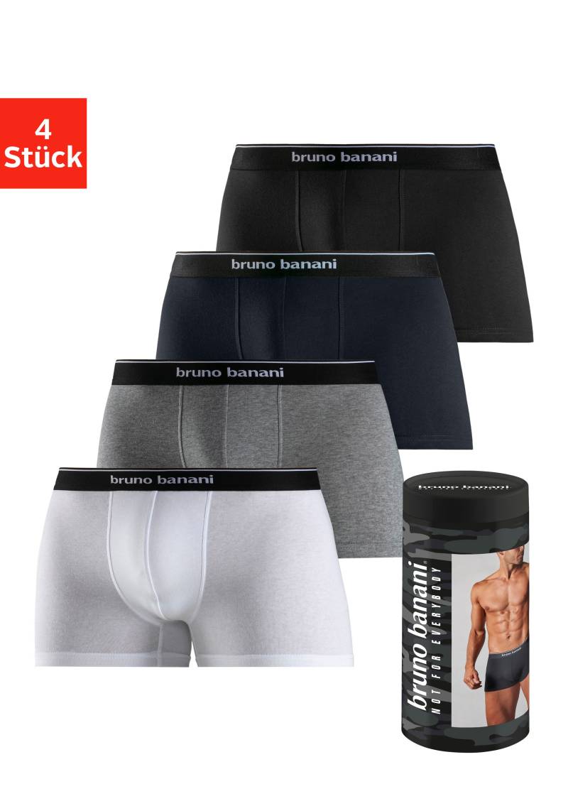 Bruno Banani Boxer »Boxershorts für Herren«, (Dose, 4 St.), in der Dose verpackt von Bruno Banani