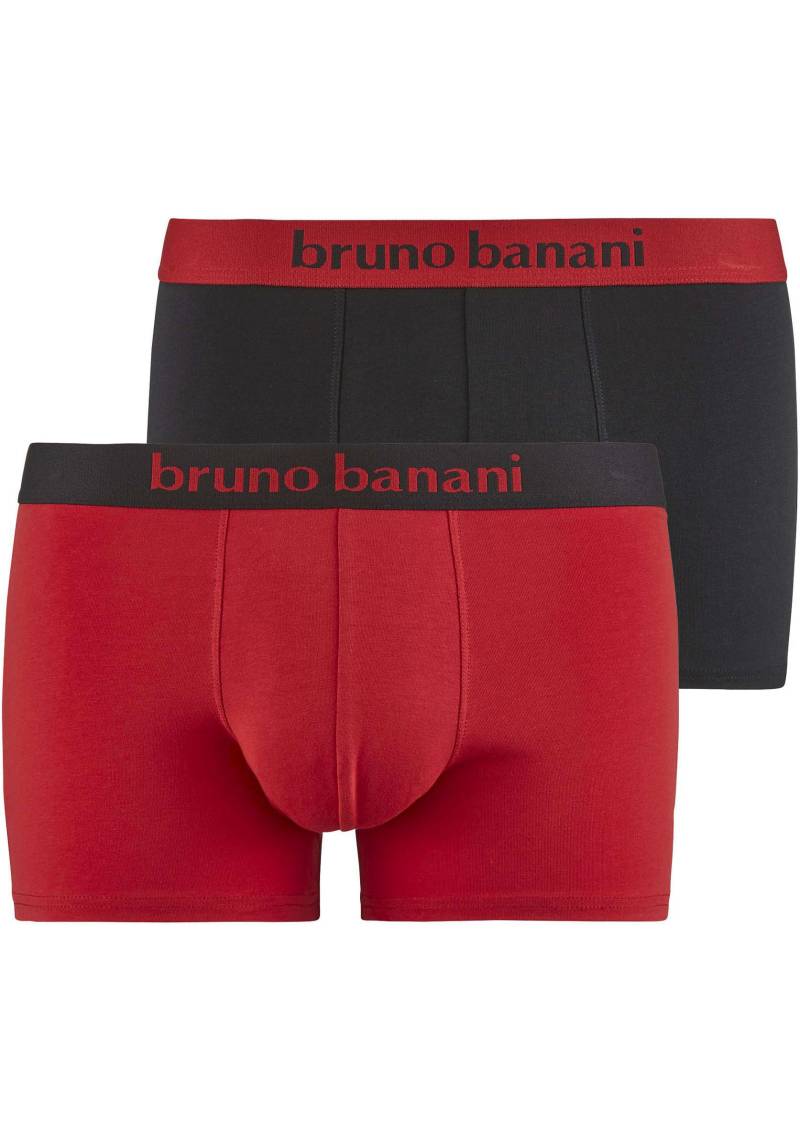 Bruno Banani Boxershorts »FLOWING«, (2er Pack), mit kontrastfarbenem Bündchen von Bruno Banani