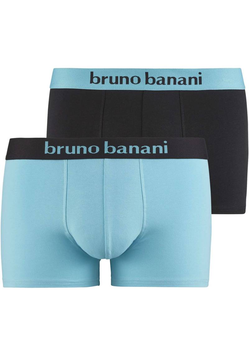 Bruno Banani Boxershorts »FLOWING«, (2er Pack), mit kontrastfarbenem Bündchen von Bruno Banani