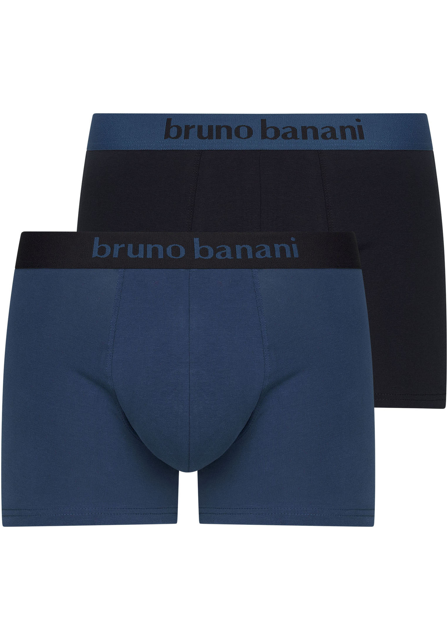 Bruno Banani Boxershorts »FLOWING«, (2er Pack), mit kontrastfarbenem Bündchen von Bruno Banani