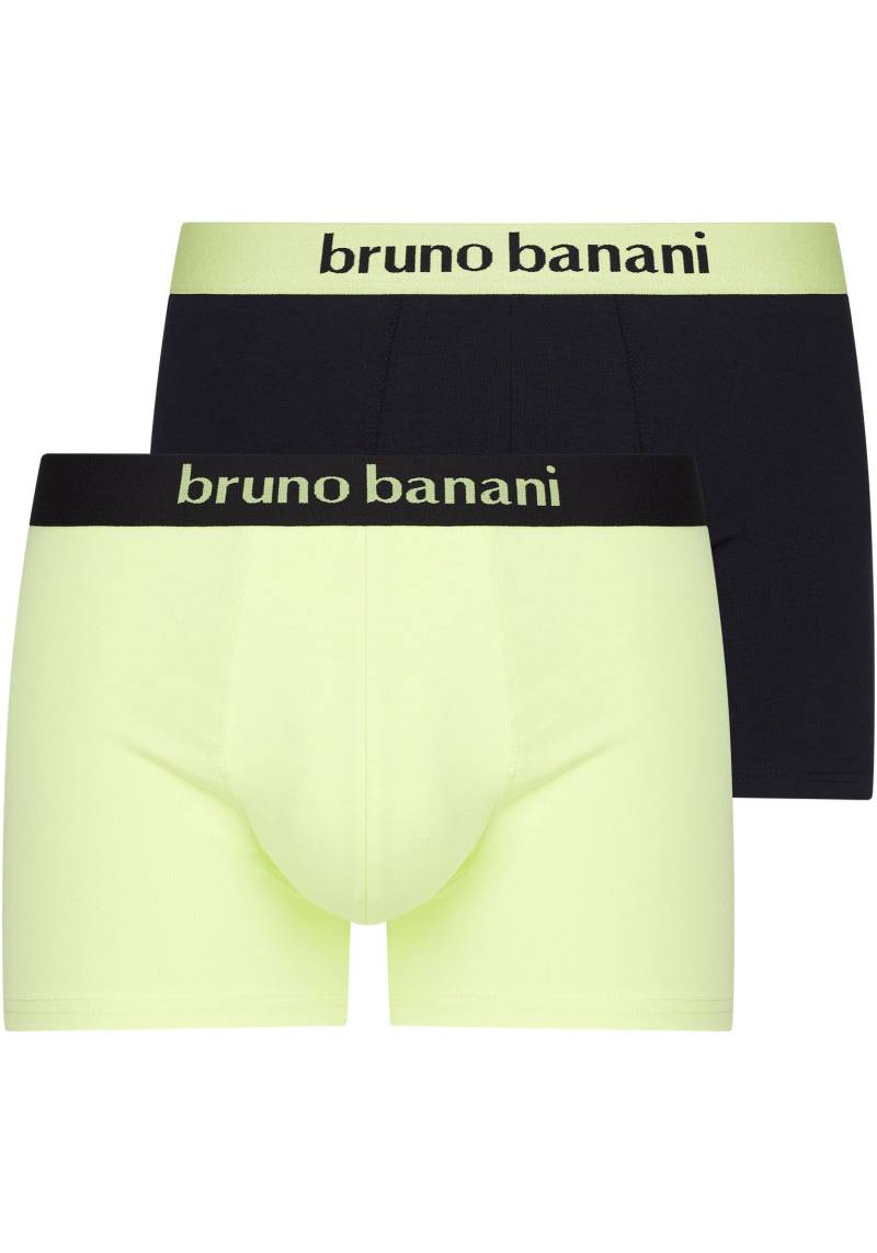 Bruno Banani Boxershorts »FLOWING«, (2er Pack), mit kontrastfarbenem Bündchen von Bruno Banani