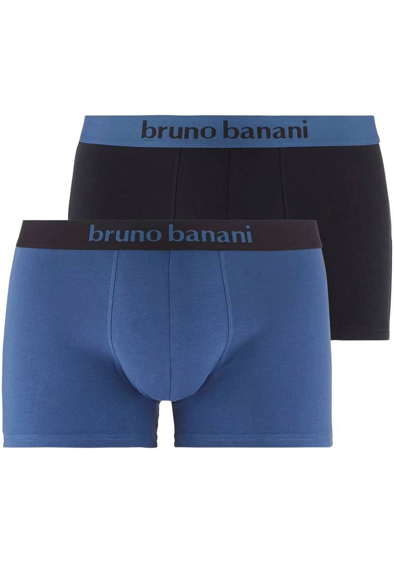 Bruno Banani Boxershorts »FLOWING«, (2er Pack), mit kontrastfarbenem Bündchen von Bruno Banani