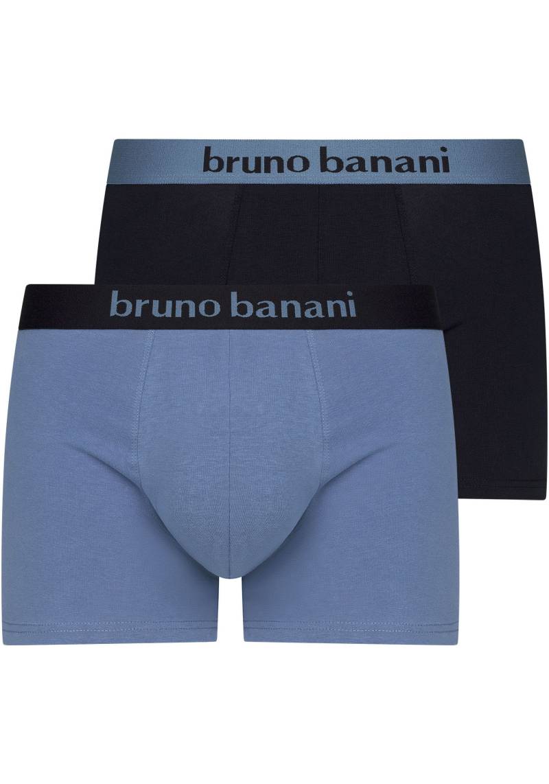 Bruno Banani Boxershorts »FLOWING«, (2er Pack), mit kontrastfarbenem Bündchen von Bruno Banani