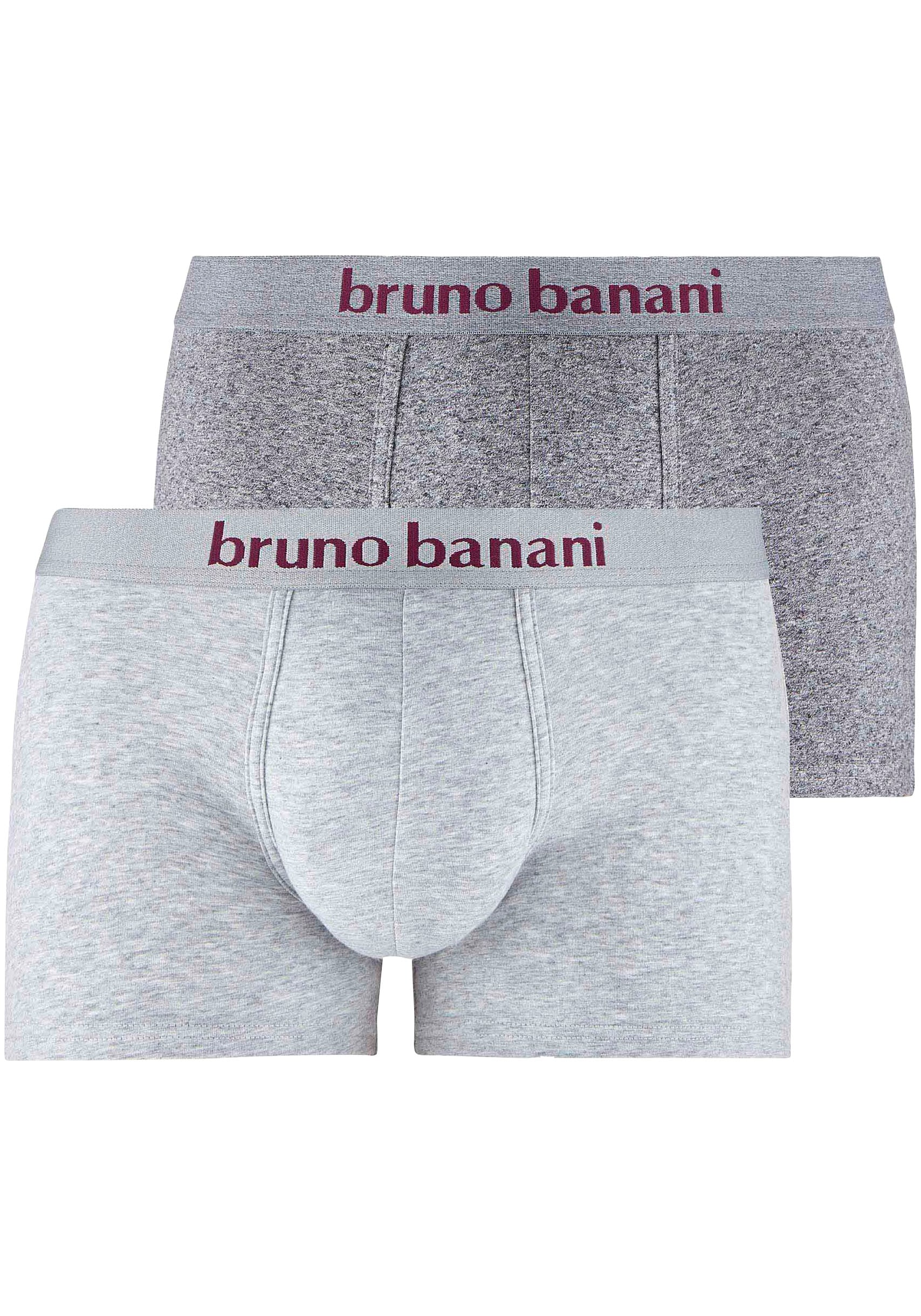 Bruno Banani Boxershorts »Short 2Pack Denim Fun«, (Packung, 2er-Pack), mit melierter Optik von Bruno Banani