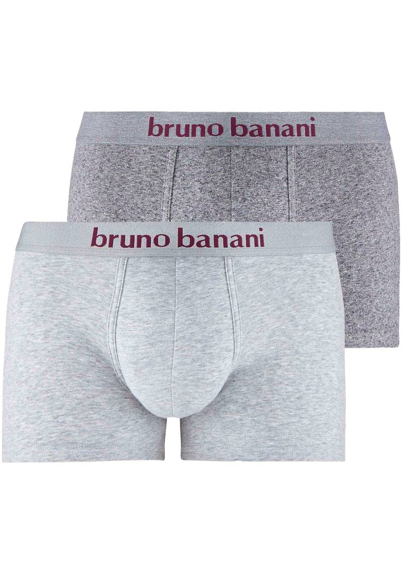 Bruno Banani Boxershorts »Short 2Pack Denim Fun«, (2er Pack), mit melierter Optik von Bruno Banani