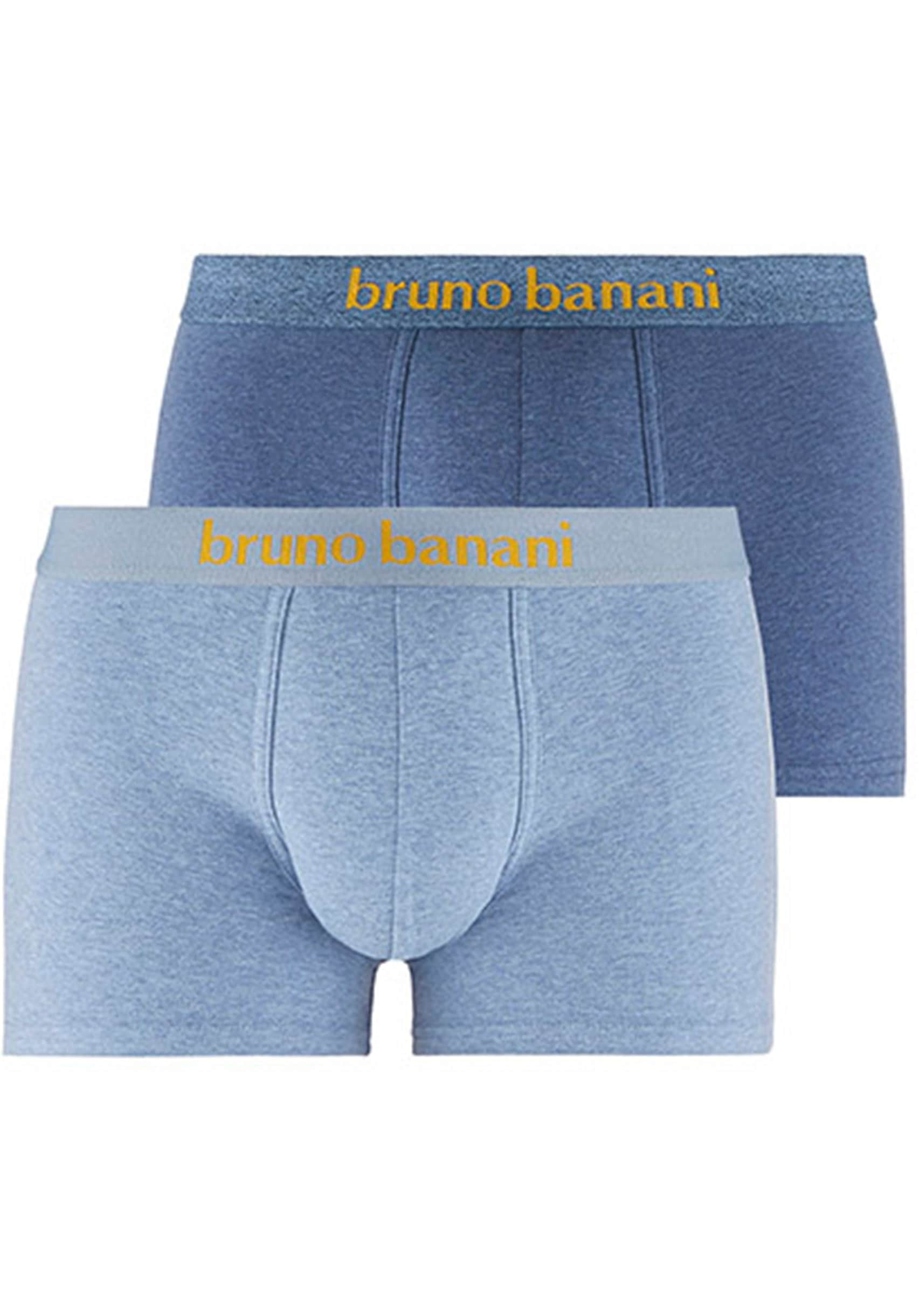 Bruno Banani Boxershorts »Short 2Pack Denim Fun«, (2er Pack), mit melierter Optik von Bruno Banani