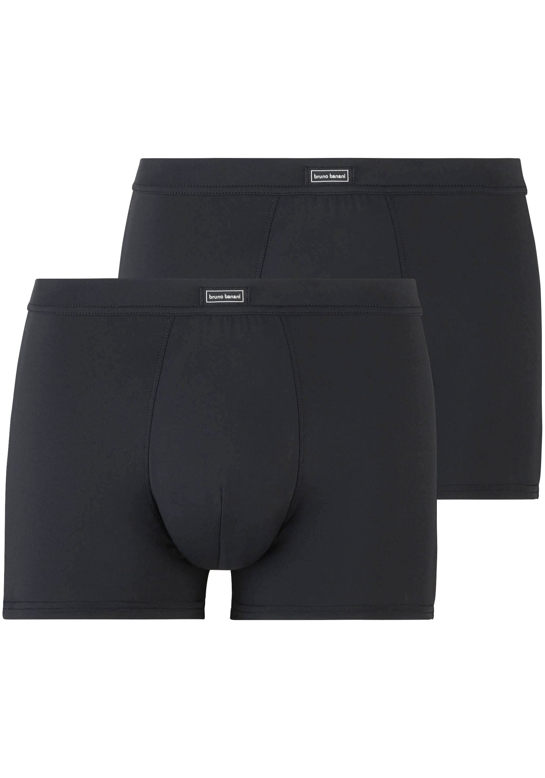 Bruno Banani Boxershorts, (2er-Pack), mit angesetztem Bündchen