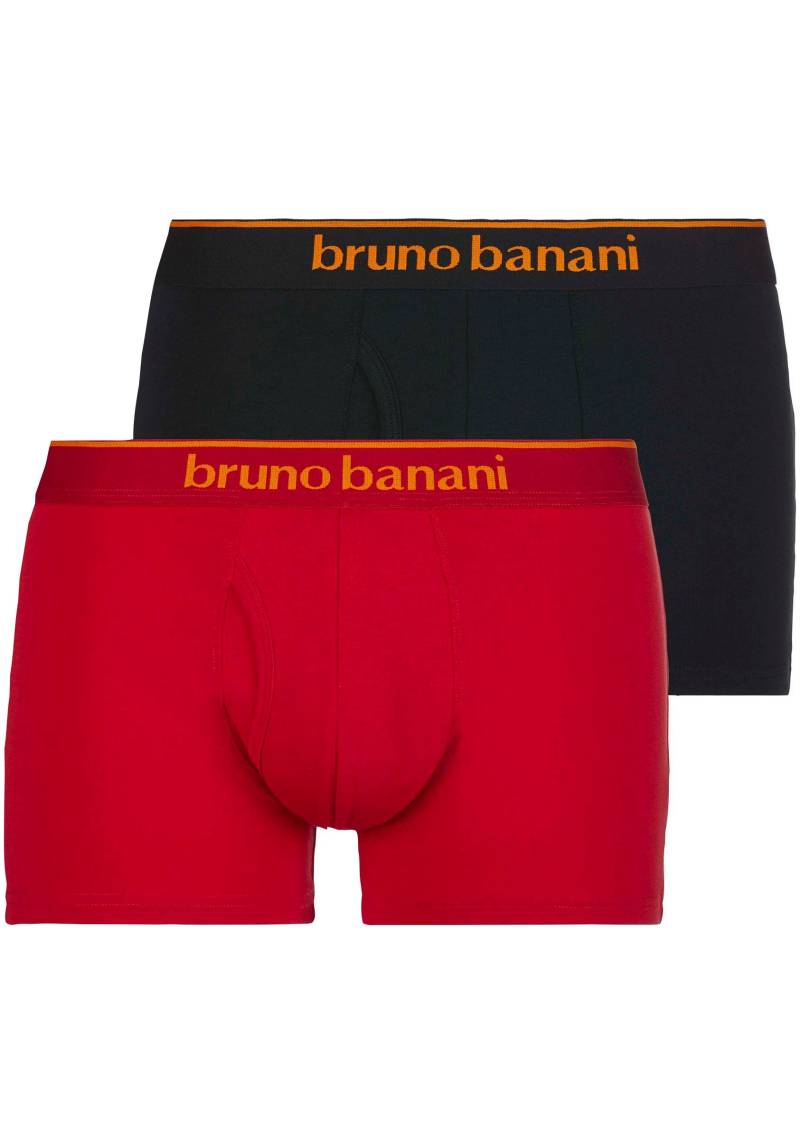 Bruno Banani Boxershorts »Short 2Pack Quick Access«, (2er Pack), Kontrastfarbene Details von Bruno Banani