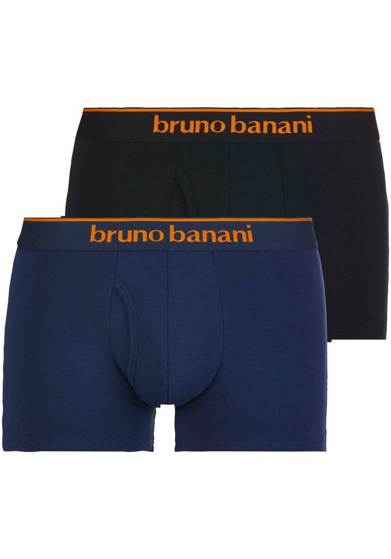 Bruno Banani Boxershorts »Short 2Pack Quick Access«, (2er Pack), Kontrastfarbene Details von Bruno Banani