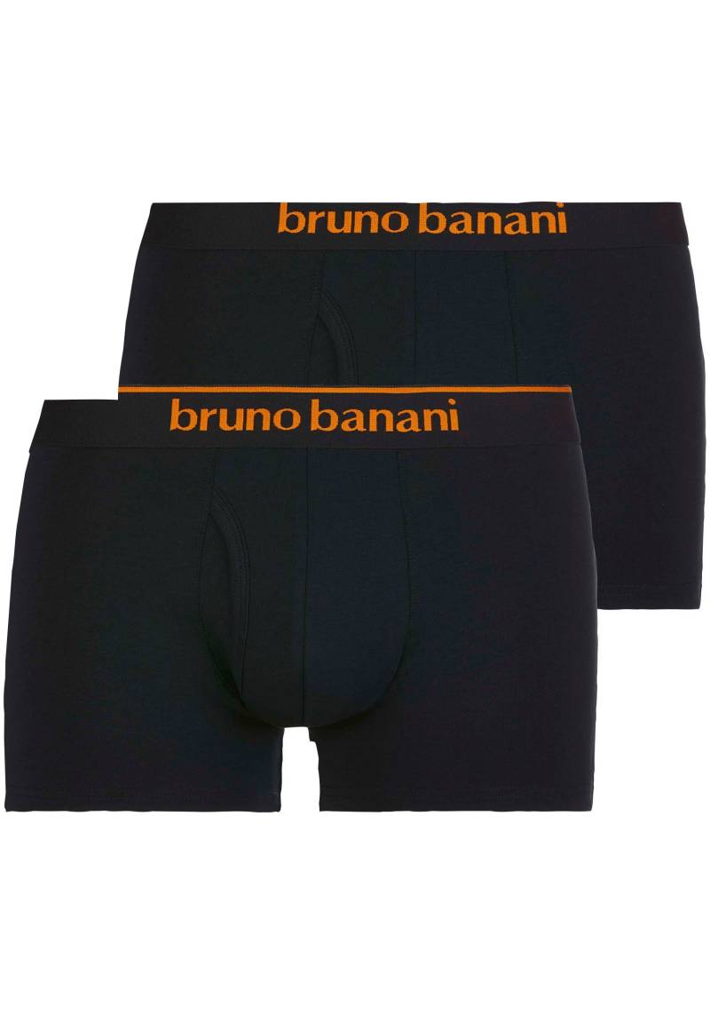 Bruno Banani Boxershorts »Short 2Pack Quick Access«, (2er Pack), Kontrastfarbene Details von Bruno Banani