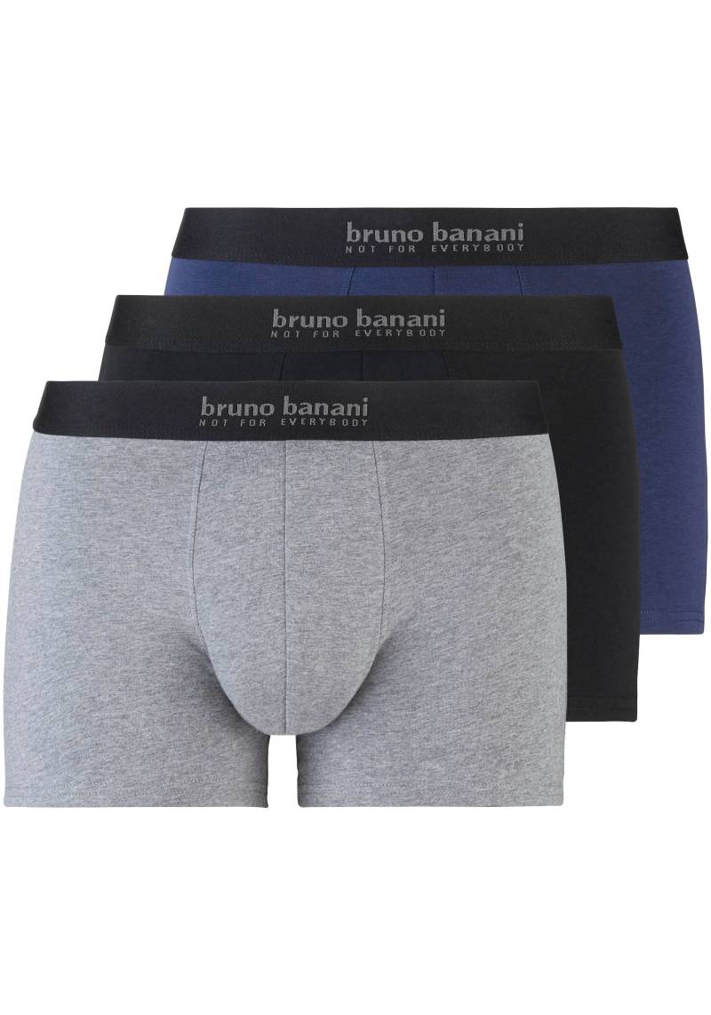 Bruno Banani Boxershorts »Short 3Pack Energy Cotton«, (3er Pack), mit Schriftzug am Bund von Bruno Banani