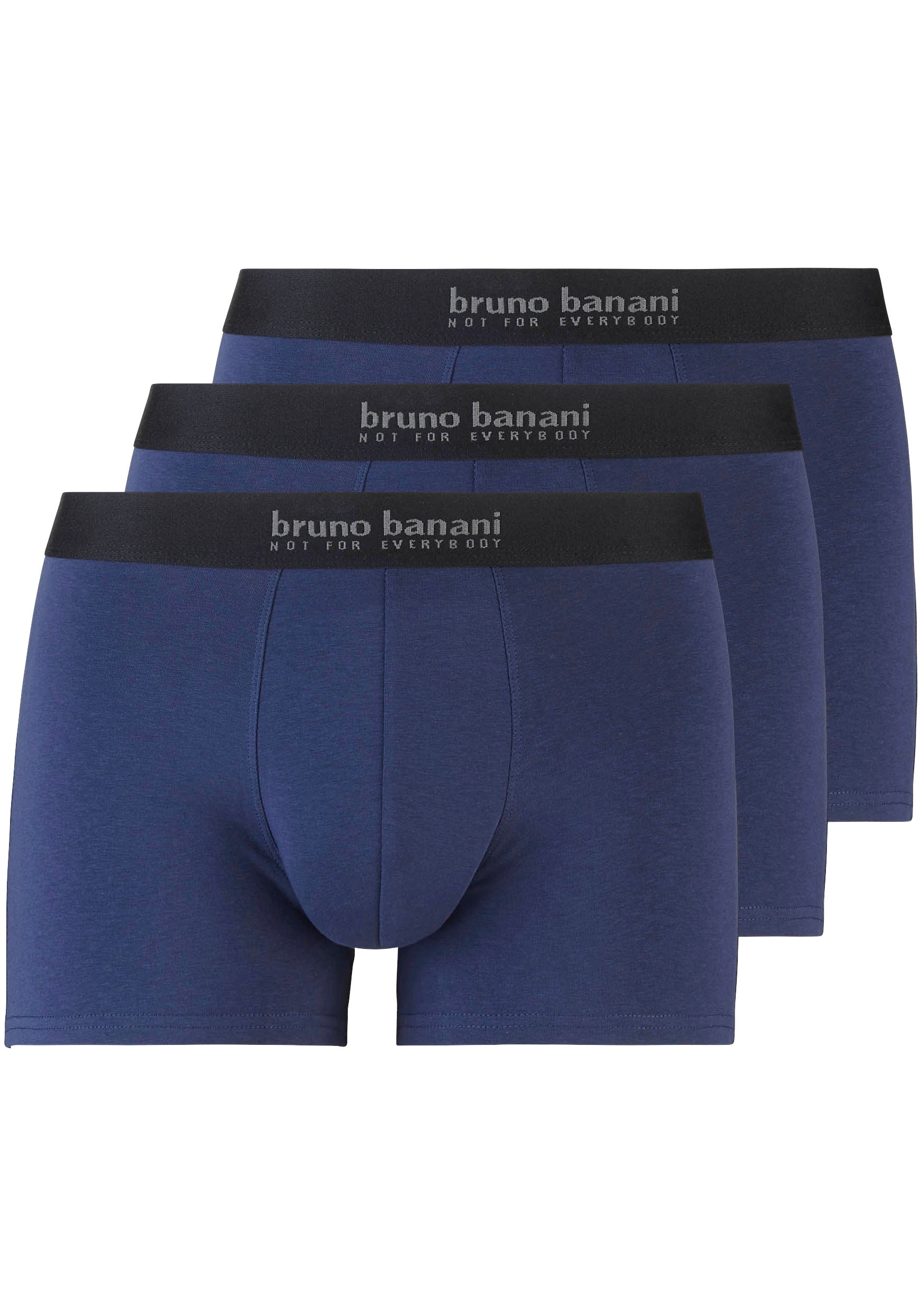 Bruno Banani Boxershorts »Short 3Pack Energy Cotton«, (3er Pack), mit Schriftzug am Bund von Bruno Banani