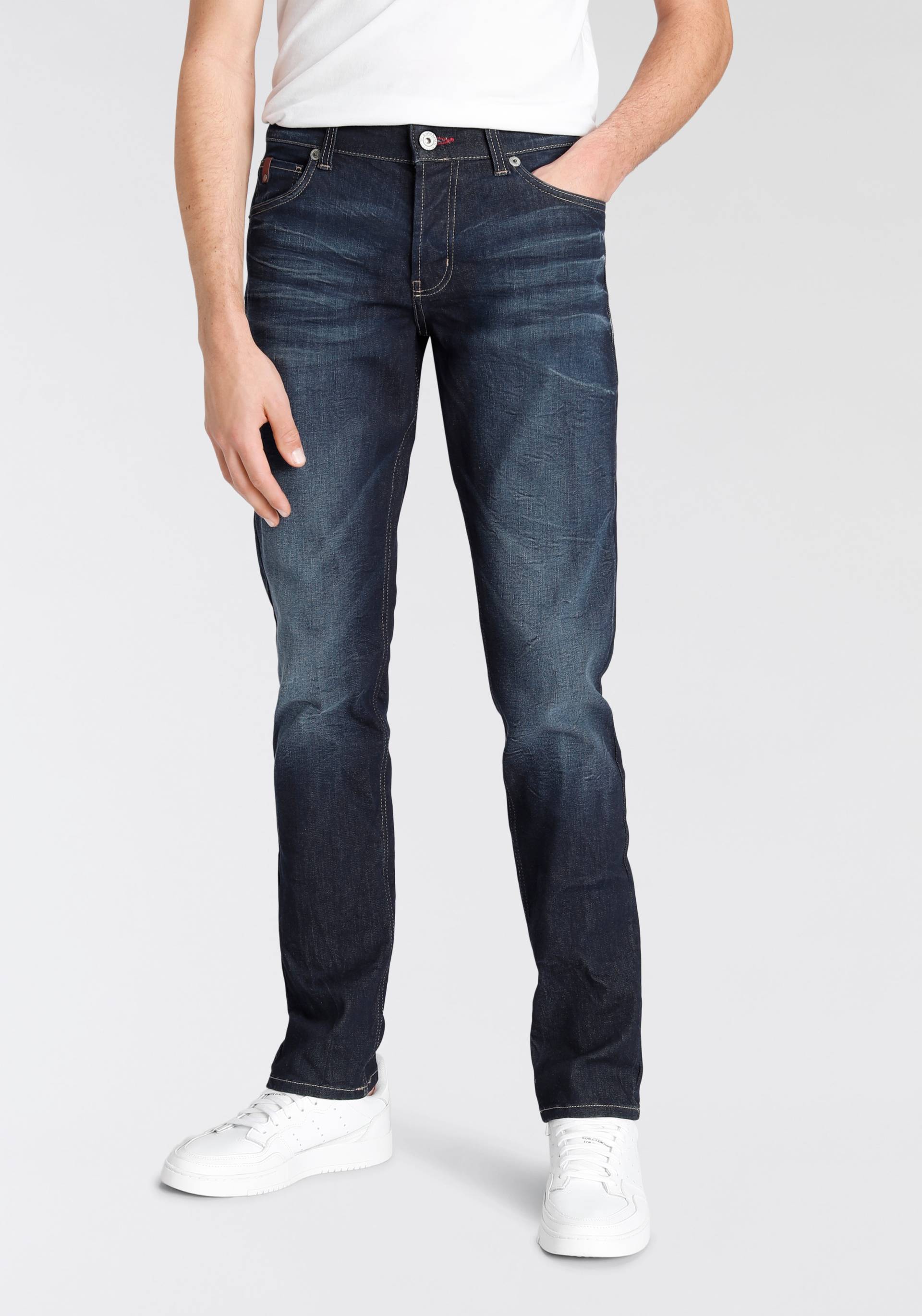 Bruno Banani Comfort-fit-Jeans »Floyd«, gerade Beinform, mit Eingrifftaschen, niedrige Leibhöhe von Bruno Banani