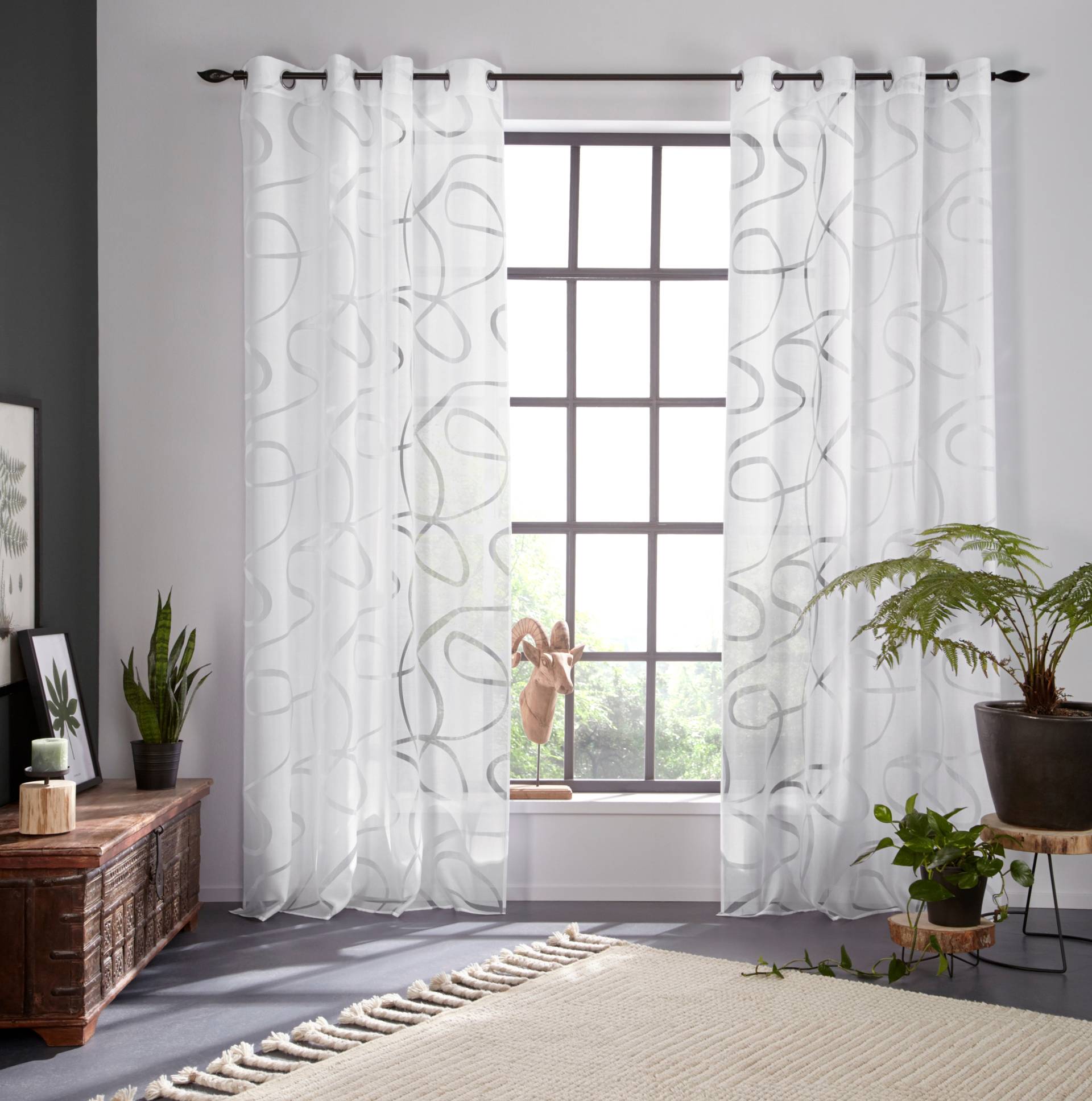 Bruno Banani Gardine »Tilo«, (1 St.), transparent, Ausbrenner, gewebt, verschiedene Grössen Bruno Banani Gardine »Tilo«, (1 St.), transparent, Ausbrenner, gewebt, verschiedene Grössen von Bruno Banani