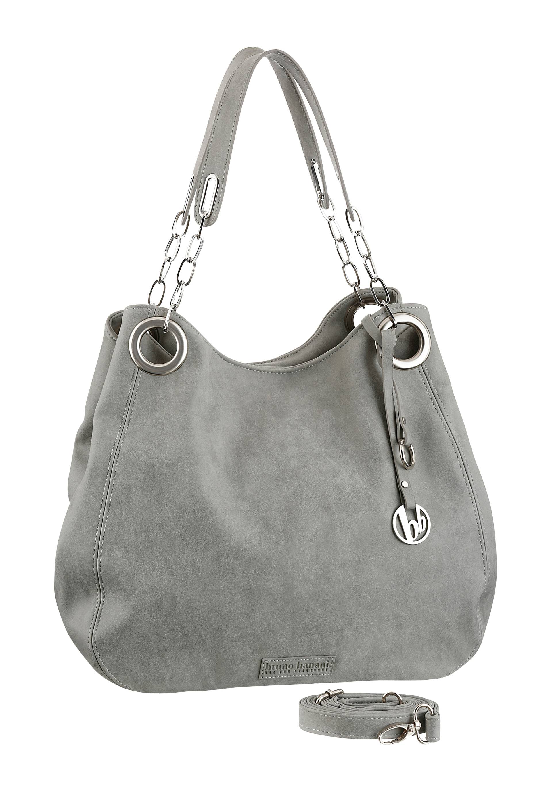 Bruno Banani Henkeltasche, mit Schmuckanhänger und silberfarbenen Details Bruno Banani Henkeltasche, mit Schmuckanhänger und silberfarbenen Details von Bruno Banani