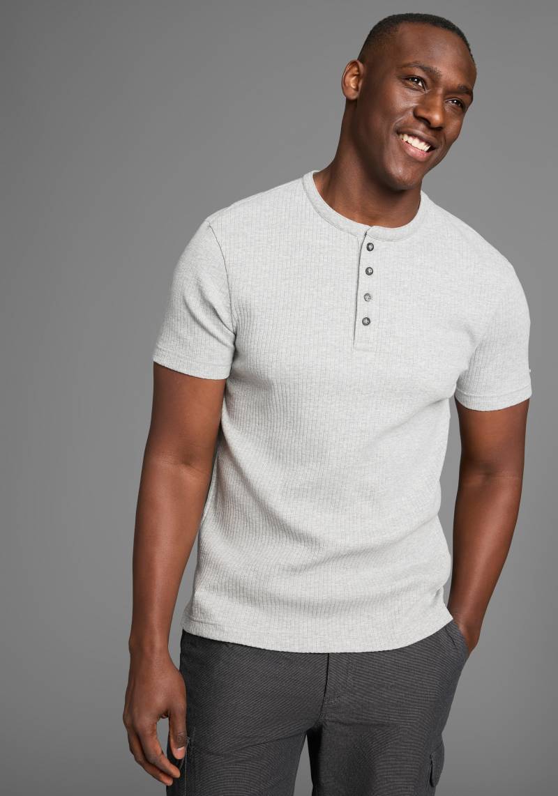 Bruno Banani Henleyshirt, in elastischer Rippenqualität von Bruno Banani
