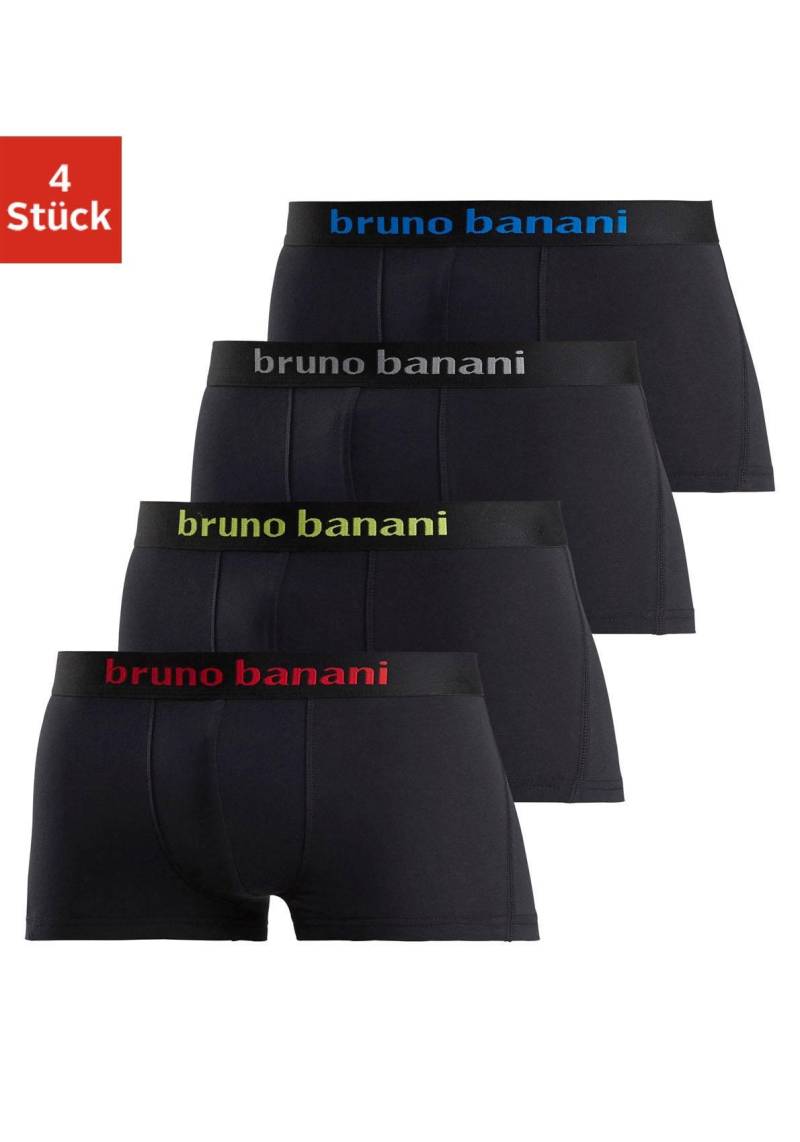 Bruno Banani Hipster, (Packung, 4 St.), Boxershorts mit Logo Webbund aus Baumwollmischung von Bruno Banani