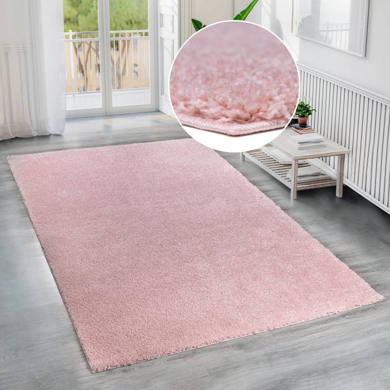 Bruno Banani Hochflor-Teppich »Shaggy Soft«, rechteckig, 30 mm Höhe, gewebt, Uni Farben, besonders weich und kuschelig von Bruno Banani