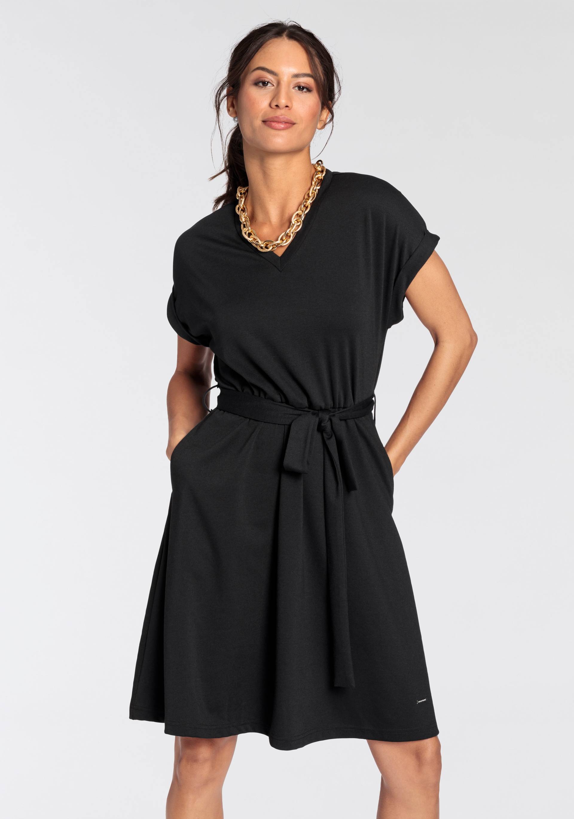 Bruno Banani Jerseykleid, geschnürter Rücken von Bruno Banani