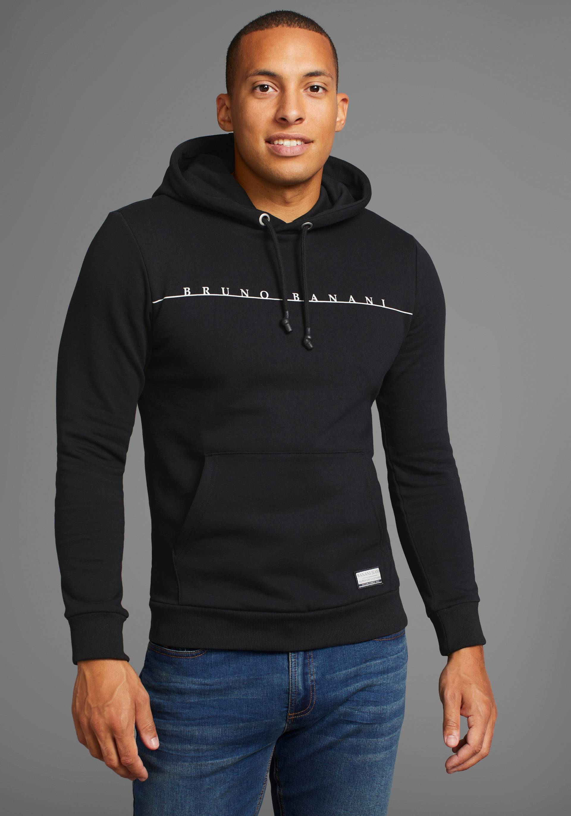 Bruno Banani Kapuzensweatshirt, mit modernem Logodruck - NEUE KOLLEKTION von Bruno Banani