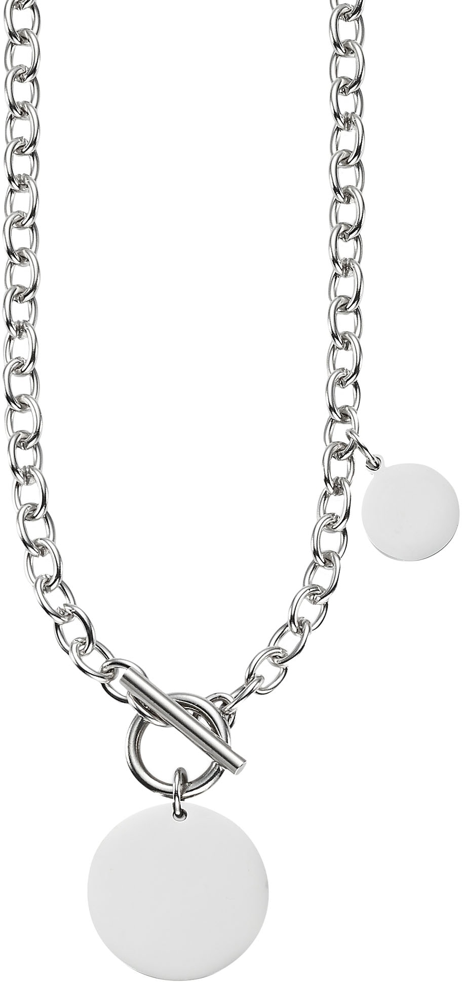 Bruno Banani Kette mit Anhänger »Schmuck Geschenk Ankerkette Plättchen, B0246N/20/00/57« von Bruno Banani